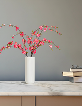 Artificial Cherry Blossom Flower Stick (100 cm, Pink)